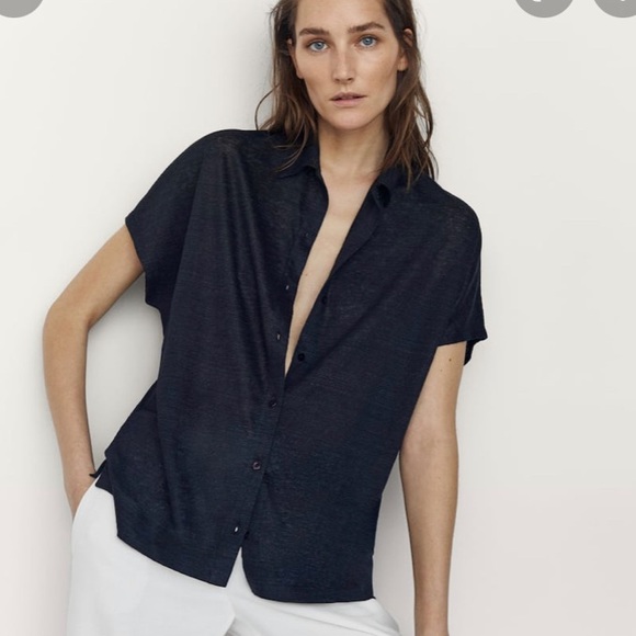 Massimo Dutti 100% linen polo - Picture 4 of 4